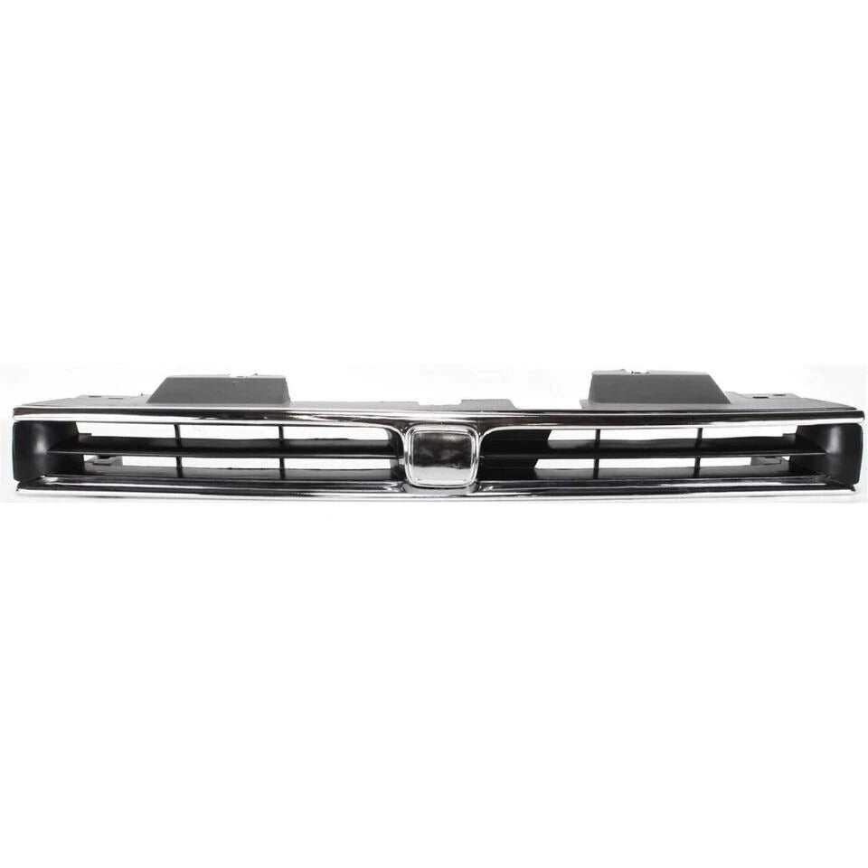 New Grille For 1992-1993 Honda Accord Chrome Shell with Black Insert Front HO1200120