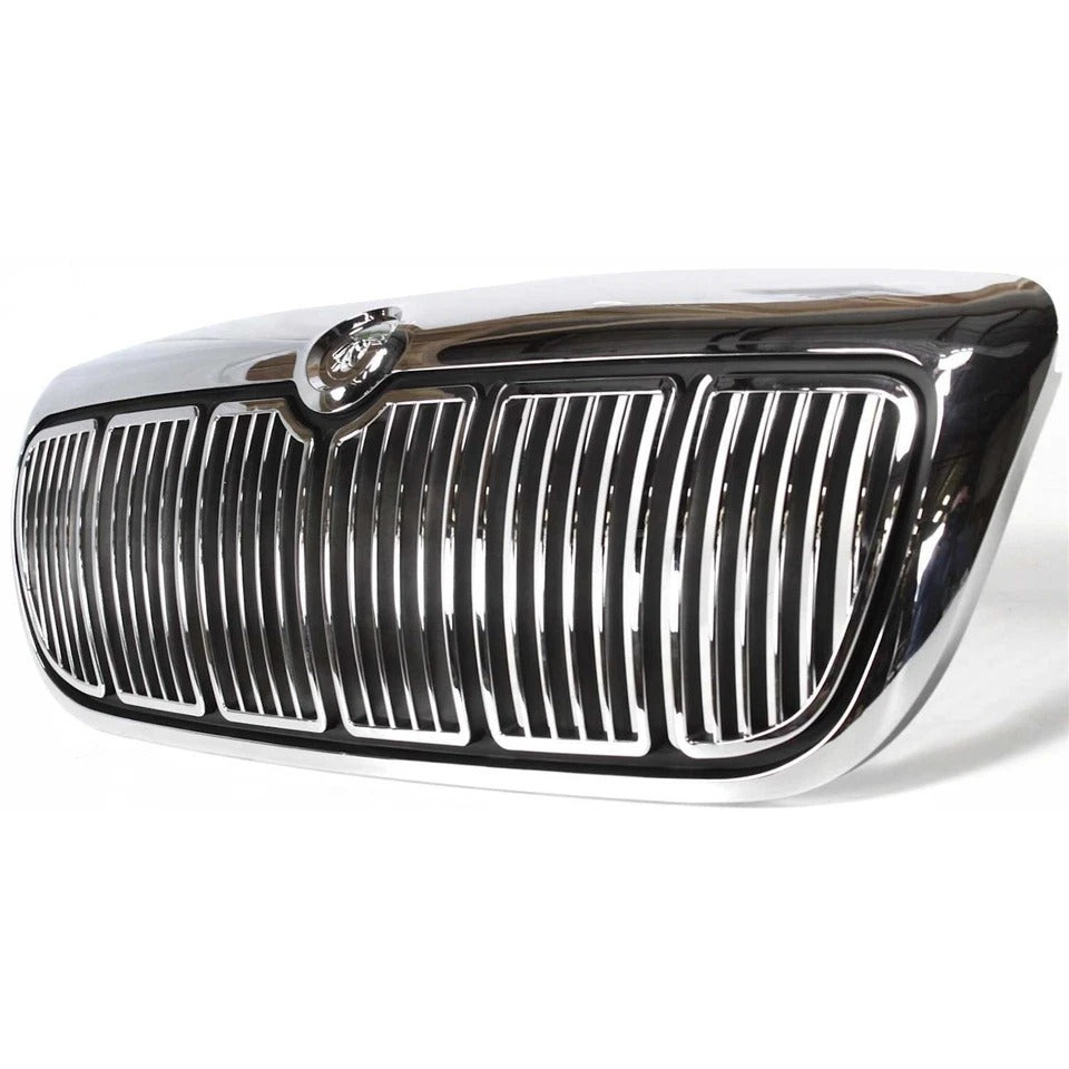 New Grille For 1998-2002 Mercury Grand Marquis Chrome Shell and Painted Black Insert