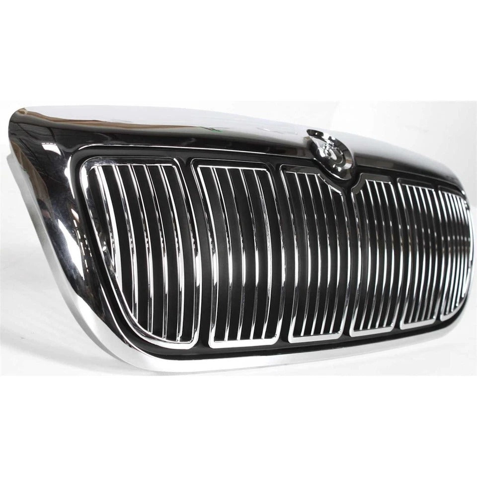 New Grille For 1998-2002 Mercury Grand Marquis Chrome Shell and Painted Black Insert