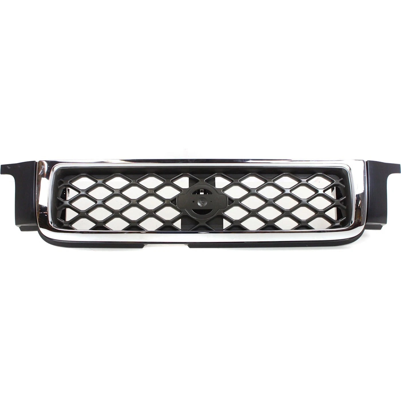New Grille For 1999-2001 Nissan Pathfinder Chrome Shell with Gray Insert Plastic NI1200188