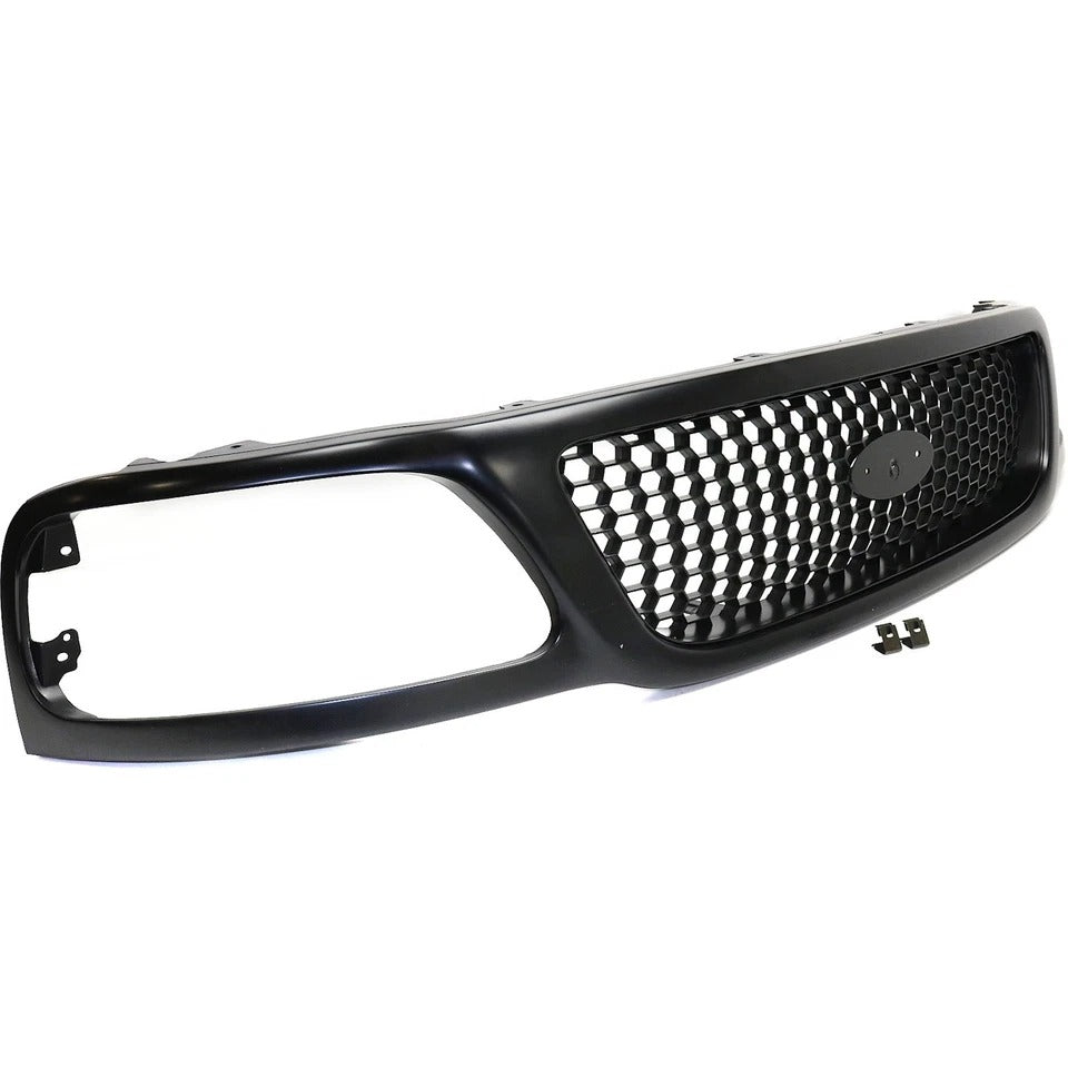 New Grille For 1999-2004 Ford F-150 1999 F-250 Front Primed Honeycomb Insert