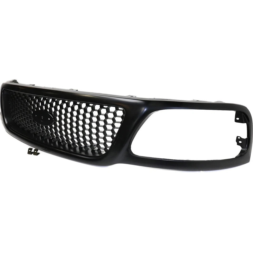 New Grille For 1999-2004 Ford F-150 1999 F-250 Front Primed Honeycomb Insert