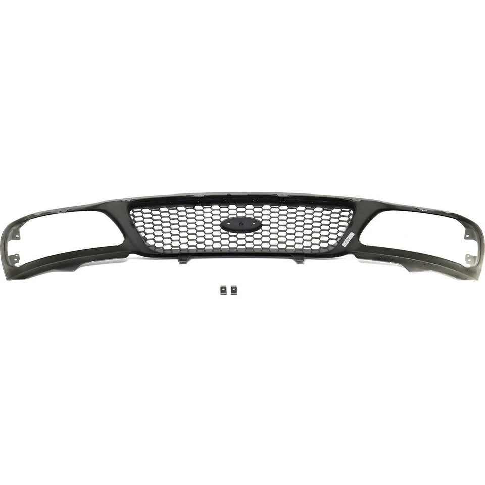 New Grille For 1999-2004 Ford F-150 1999 F-250 Front Primed Honeycomb Insert