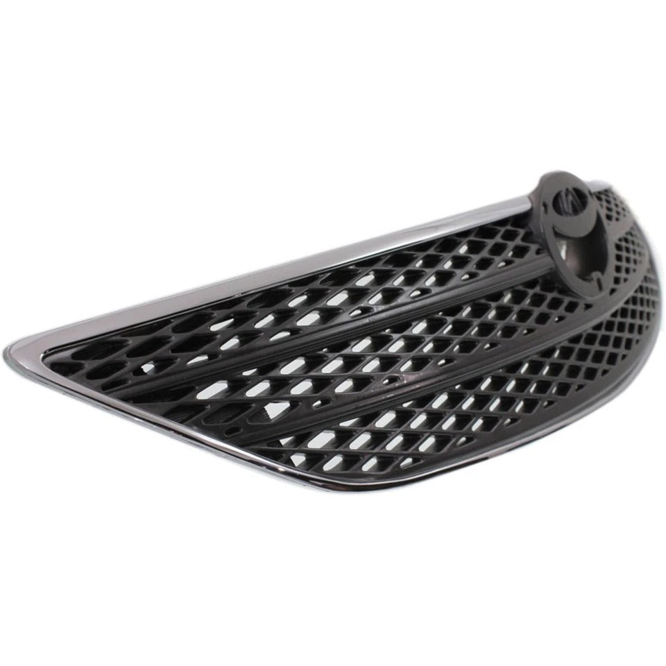 New Grille For 2002-2004 Toyota Camry Chrome Shell with Silver Insert Plastic TO1200237