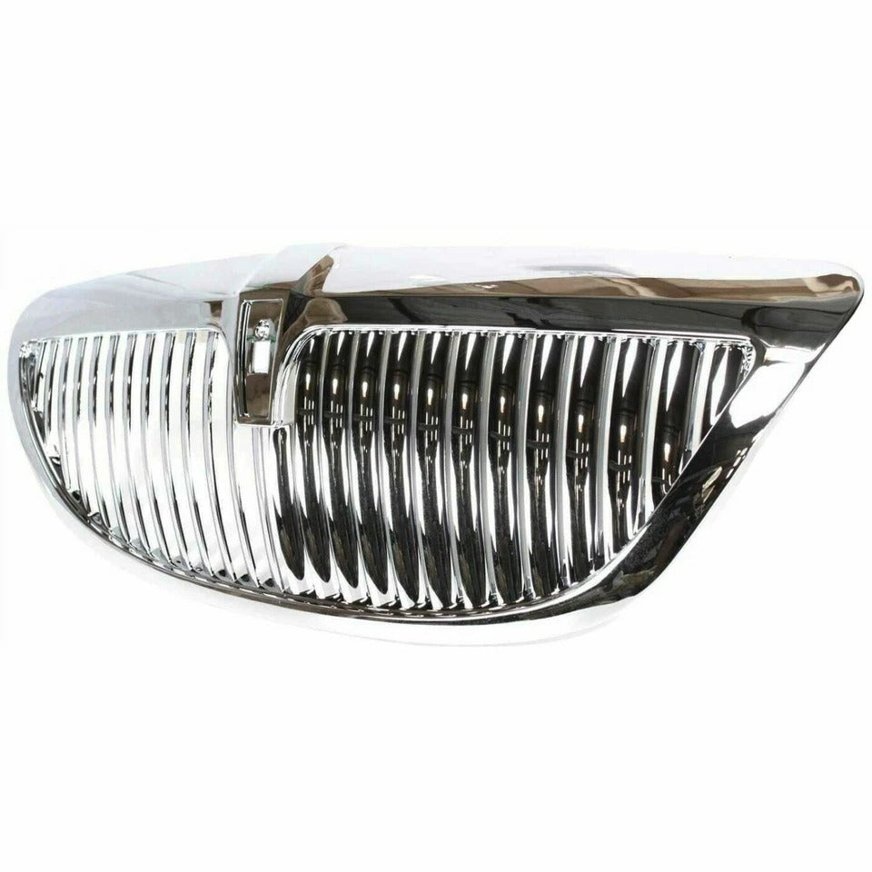New Grille For 2003-2011 Lincoln Town Car Chrome Shell and Insert with emblem provision FO1200403
