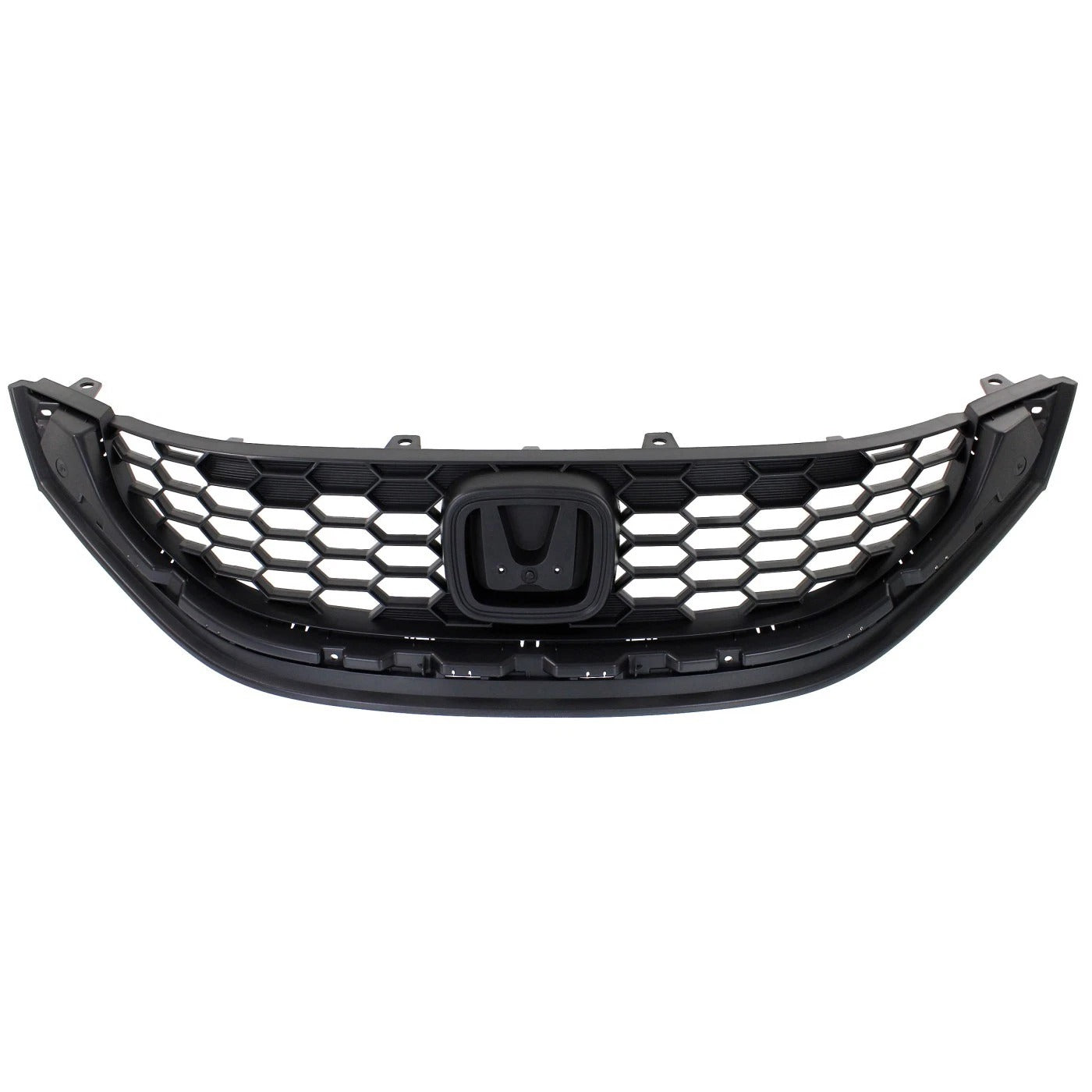 New Grille For Honda Civic 2013-2015 HF LX Natural Gas SE Sedan Textured Black HO1200216
