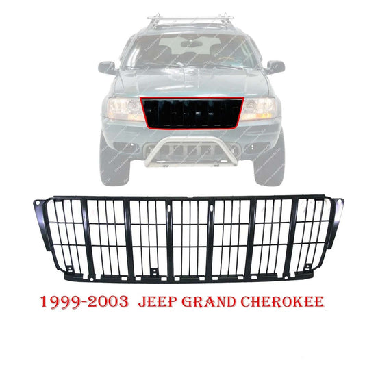 New Grille For Jeep Grand Cherokee 1999-2003 Insert Front Material Black CH1200222
