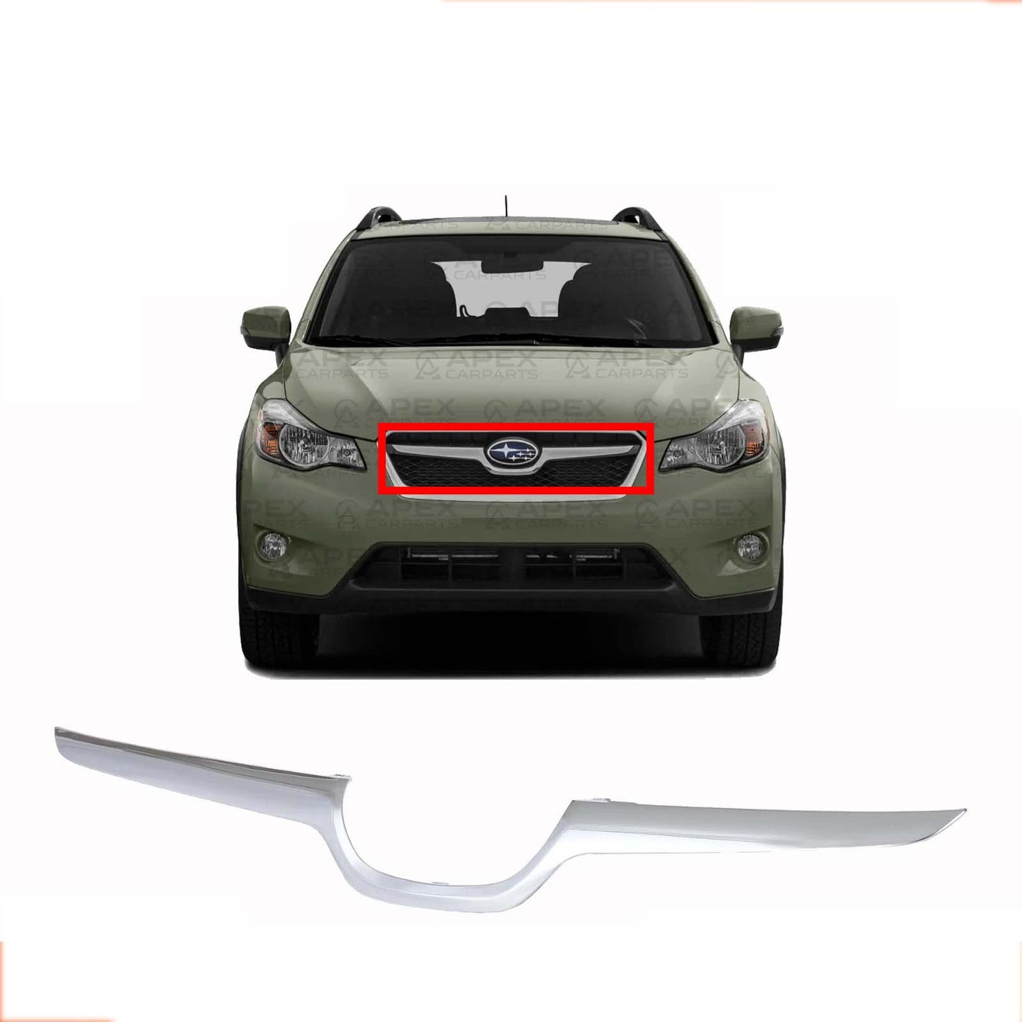 New Grille Molding For 2013-2015 Subaru XV Crosstrek Front Center SU1210100