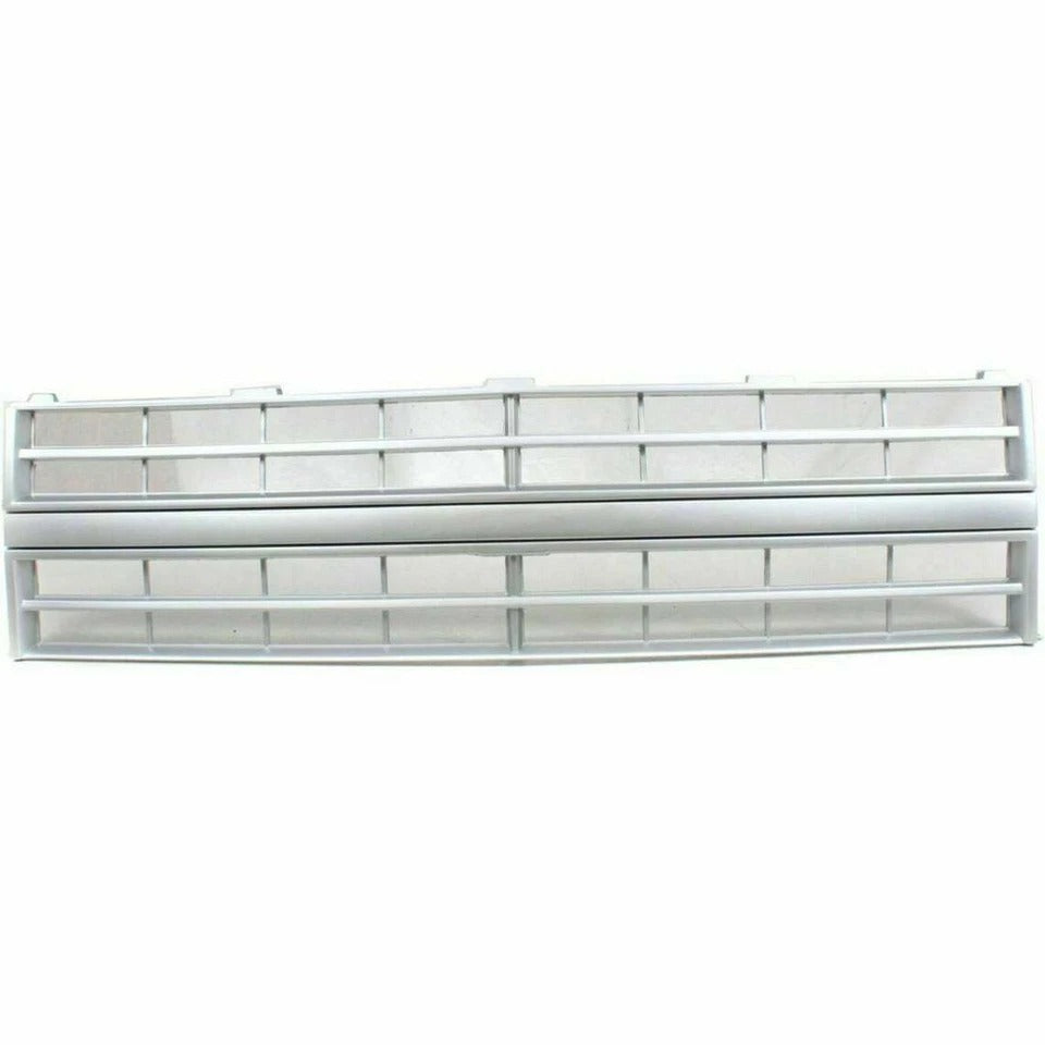 New Grille Silver + Headlights Bezel For 1985-1988 Chevrolet C K Series Pickup Set 3pc
