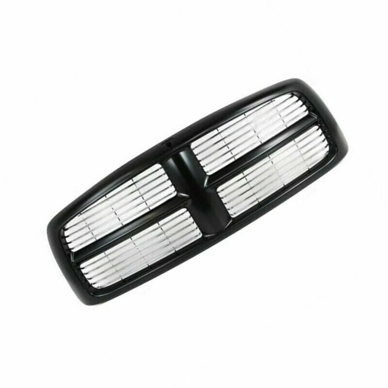 New Grille Standard Line For 2002-2005 Dodge Ram 1500 2500 3500 Front Black Plastic CH1200259
