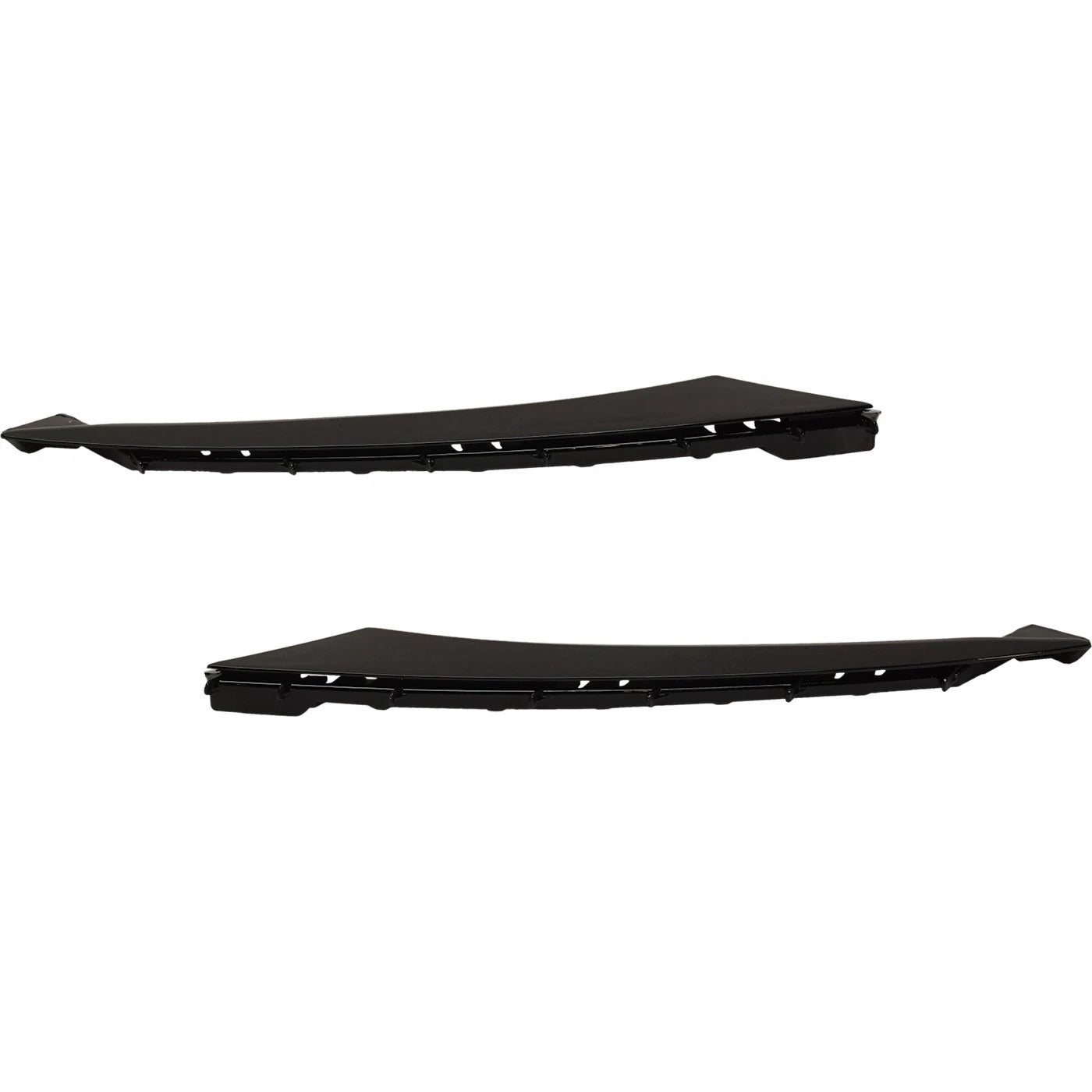 New Grille Trim For 2018-2020 Honda Accord Painted Black Left and Right Side Set 2Pc