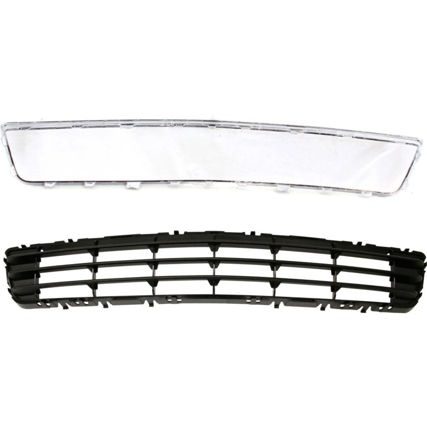 New Grille Trim Kit For 2006-2008 Chevrolet Malibu Chrome with Bumper Grille Lower Set 2Pc