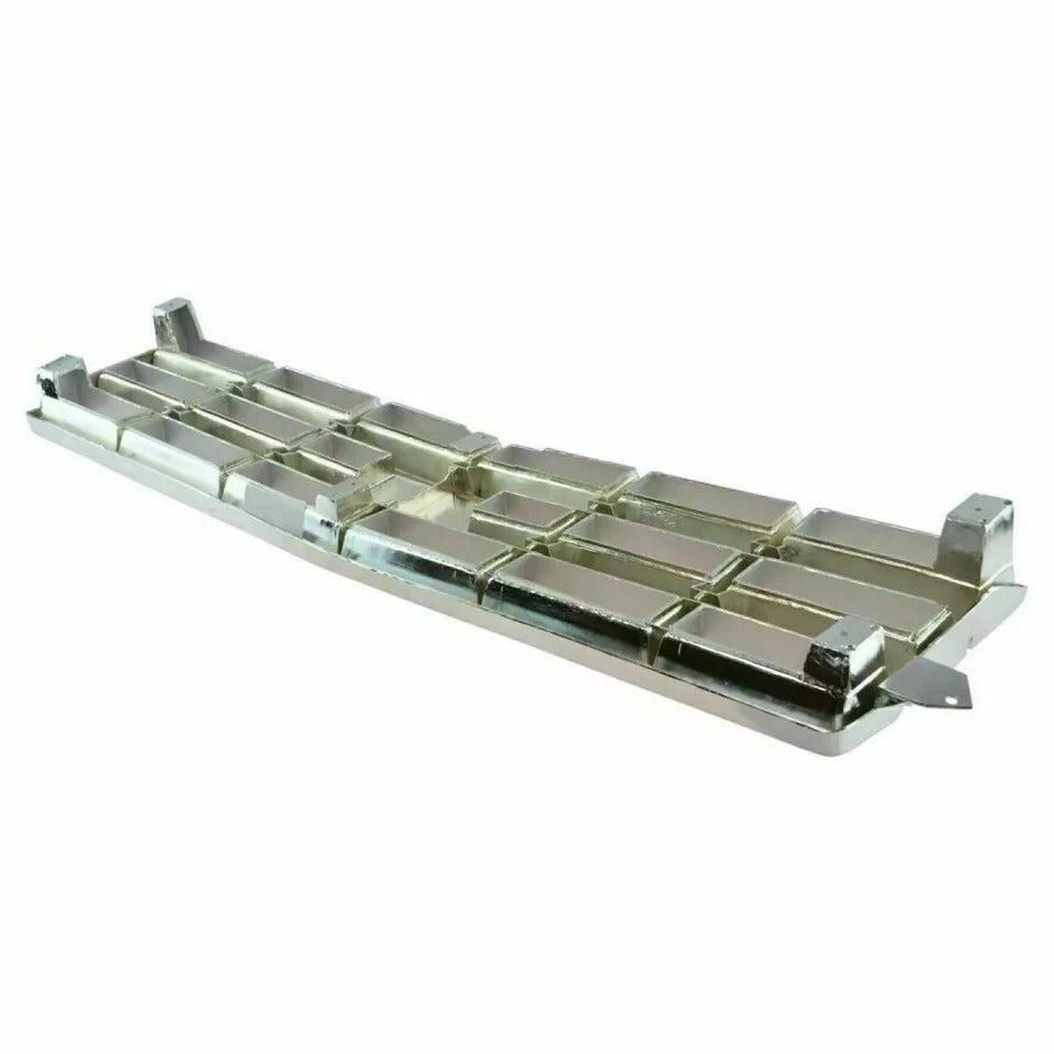 New Grille & Head Light Door Kit For 1982-1990 Chevrolet S10 Chrome & Silver Set of 3