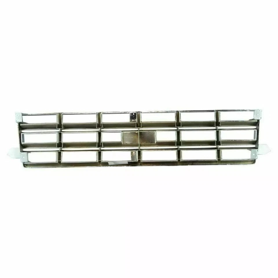 New Grille & Head Light Door Kit For 1982-1990 Chevrolet S10 Chrome & Silver Set of 3