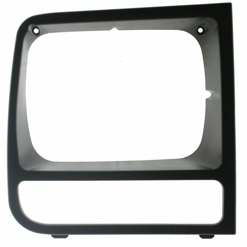 New Grille & Headlamp Door Plastic Painted Black For 1997-01 Jeep Cherokee Front Set 3Pc