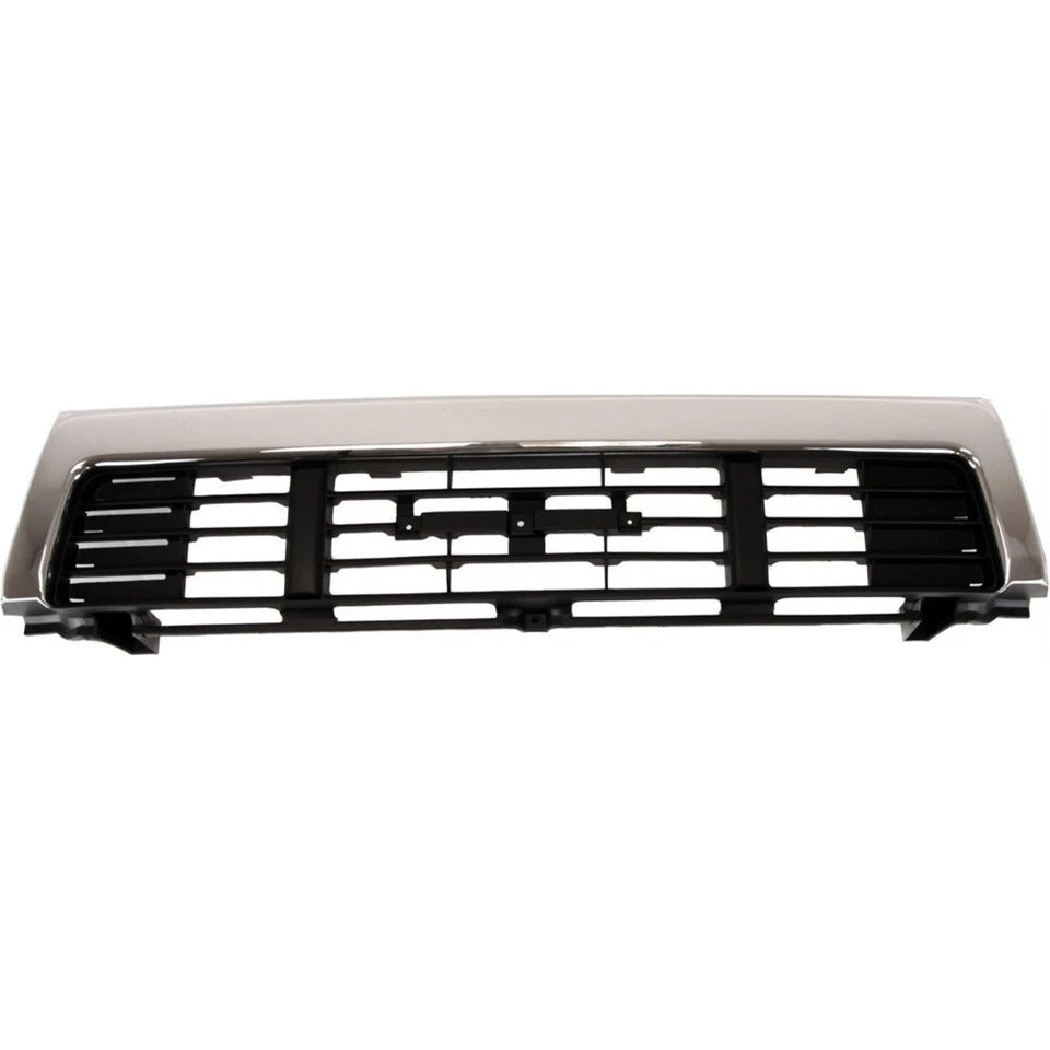 New Grille and Headlight Door Kit For 1989-91 Toyota Pickup Center 4WD Chrome Shell Set 3Pc
