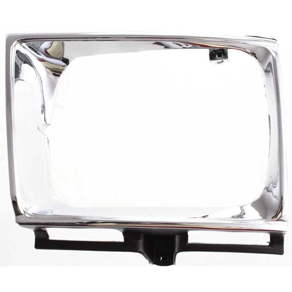 New Grille and Headlight Door Kit For 1989-91 Toyota Pickup Center 4WD Chrome Shell Set 3Pc