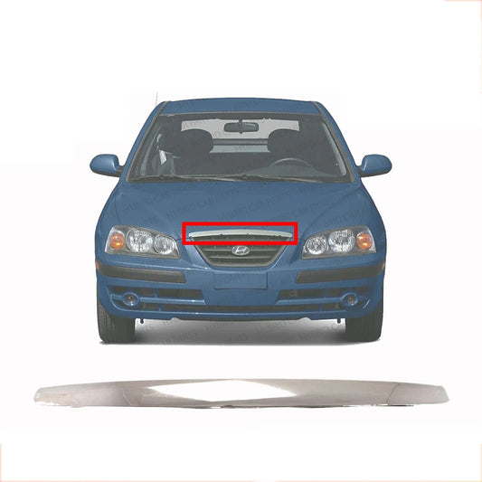 New Hood Molding Trim Chrome For 2004-2006 Hyundai Elantra Sedan HY1200138