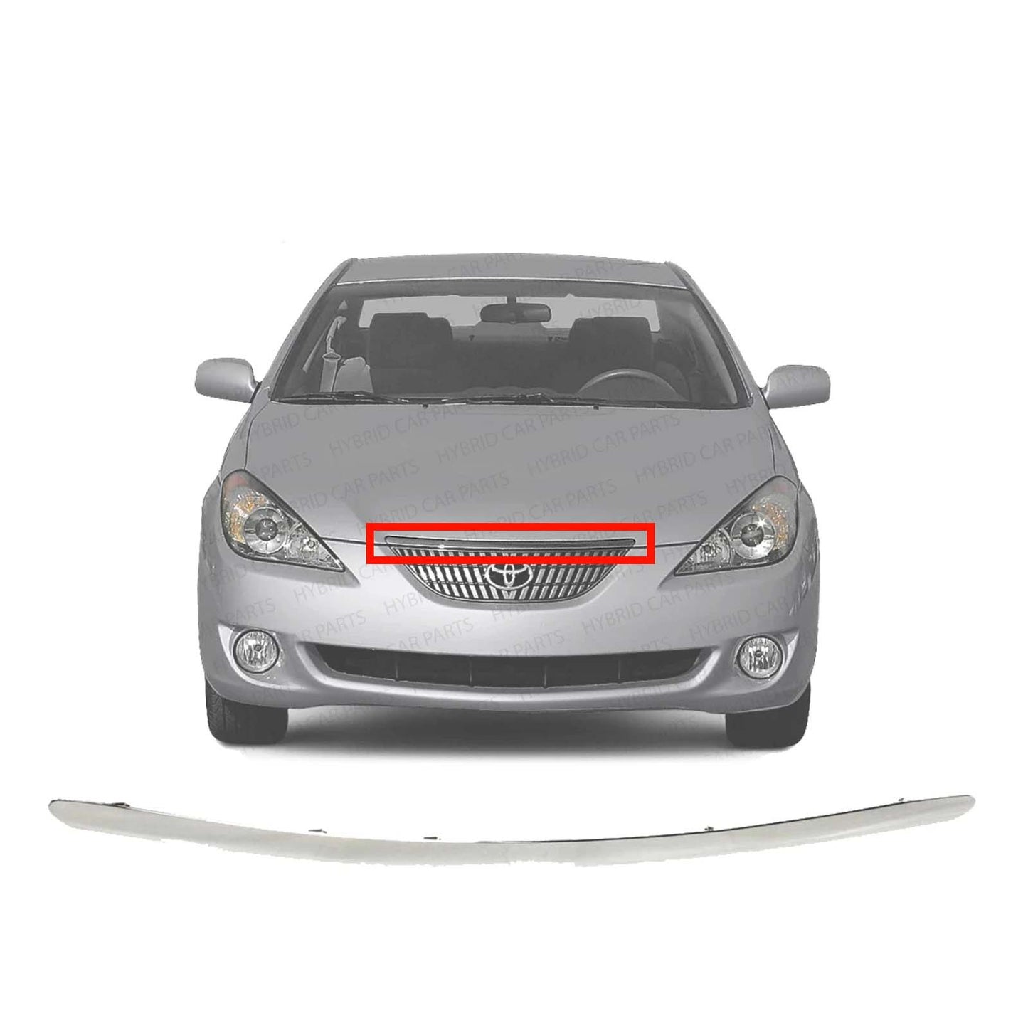 New Hood Molding Trim Moulding For 2004-2008 Toyota Solara Chrome TO1235101