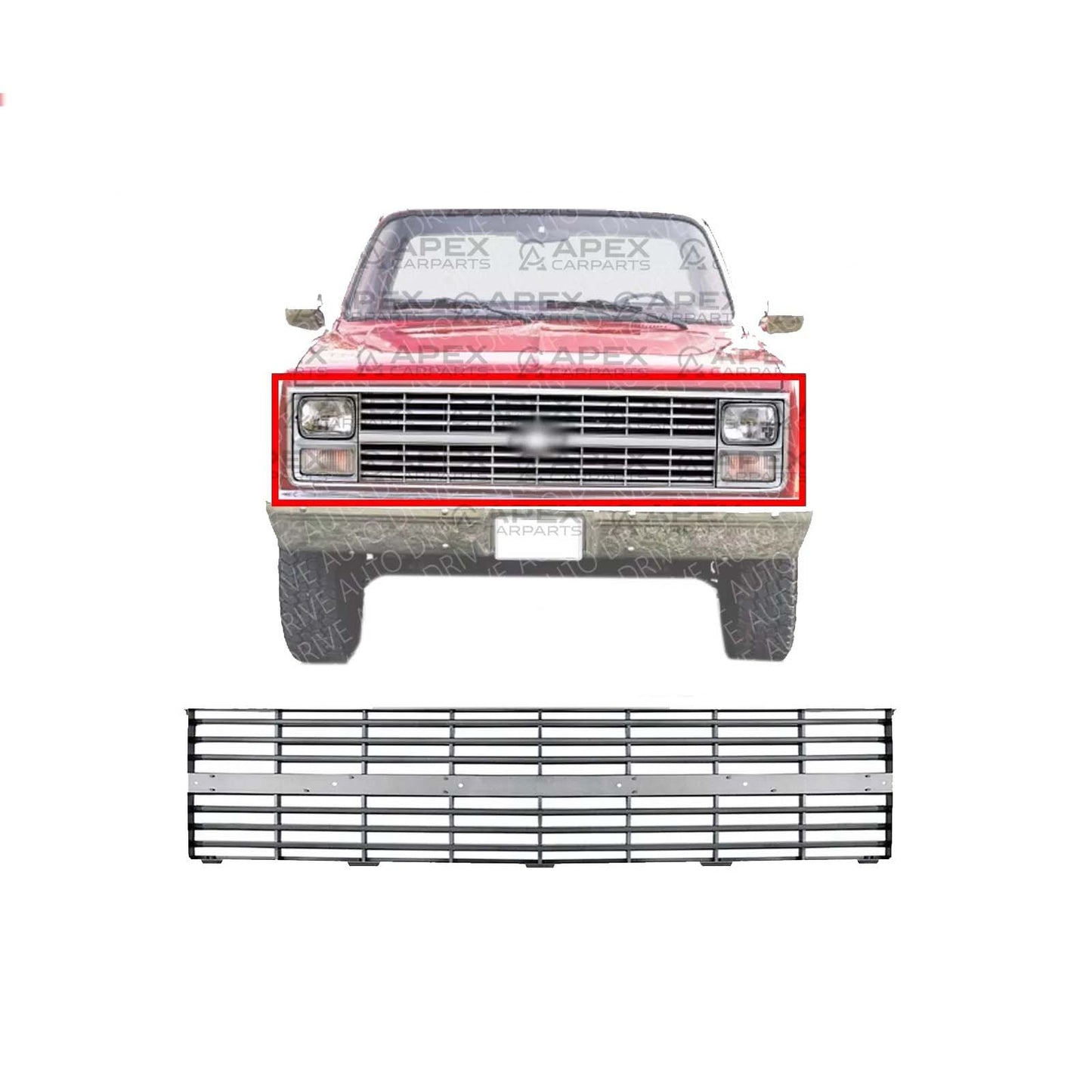 New Grille For 1983-1984 Chevrolet K30 1983-1984 K10 Suburban GM1200125