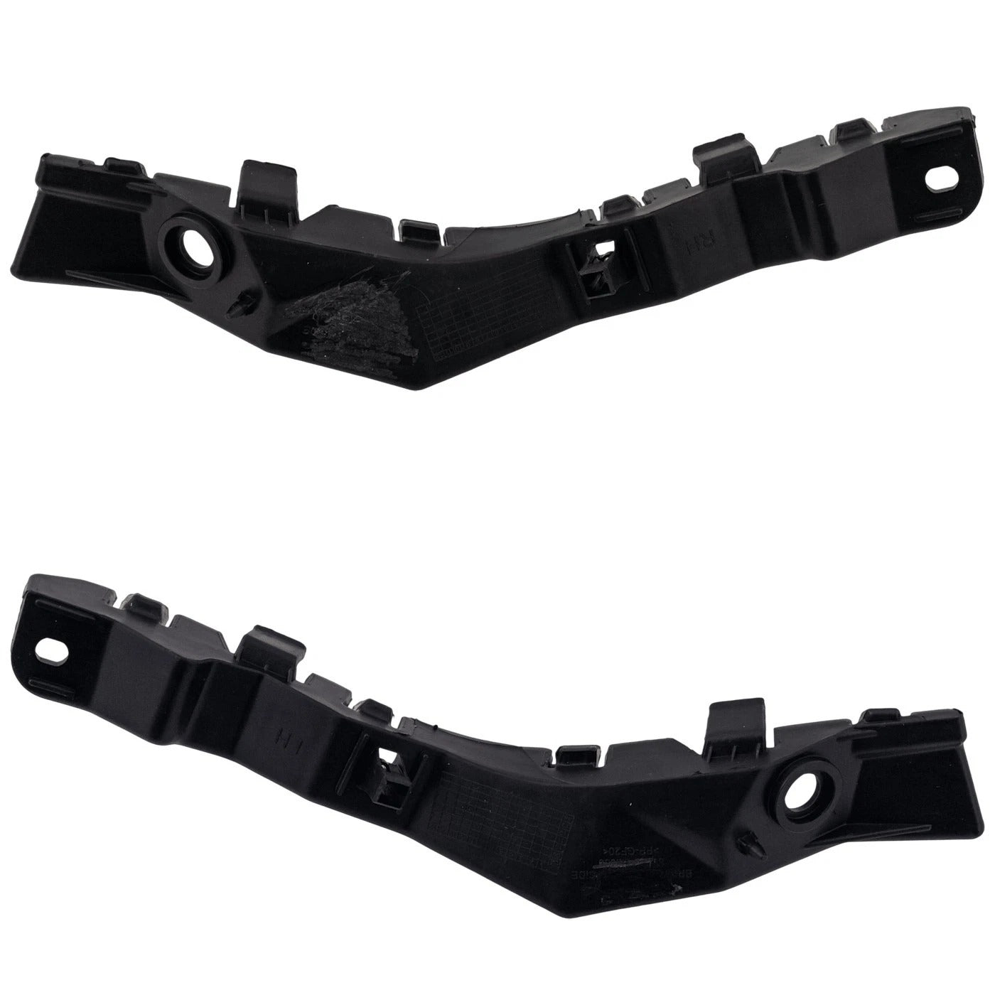 Pair Set of 2 Bumper Face Bar Reinforcement Brackets Front Driver & Passenger