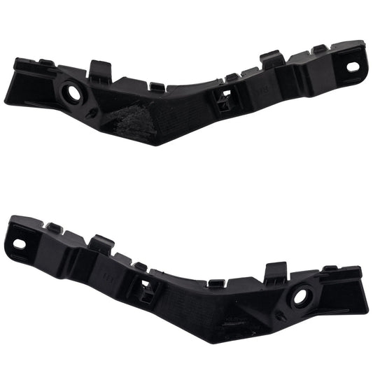 Pair Set of 2 Bumper Face Bar Reinforcement Brackets Front Driver & Passenger
