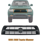 Plastic For 99-2000 Toyota 4Runner Grille Black Shell with Silver Insert TO1200227