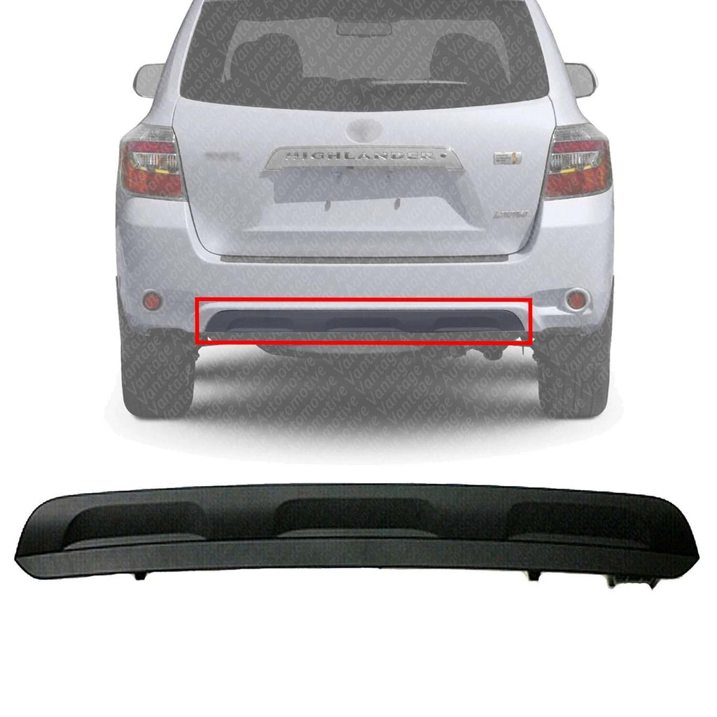 Rear Lower Bumper Cover For 2008-2010 Toyota Highlander Primed TO1115100