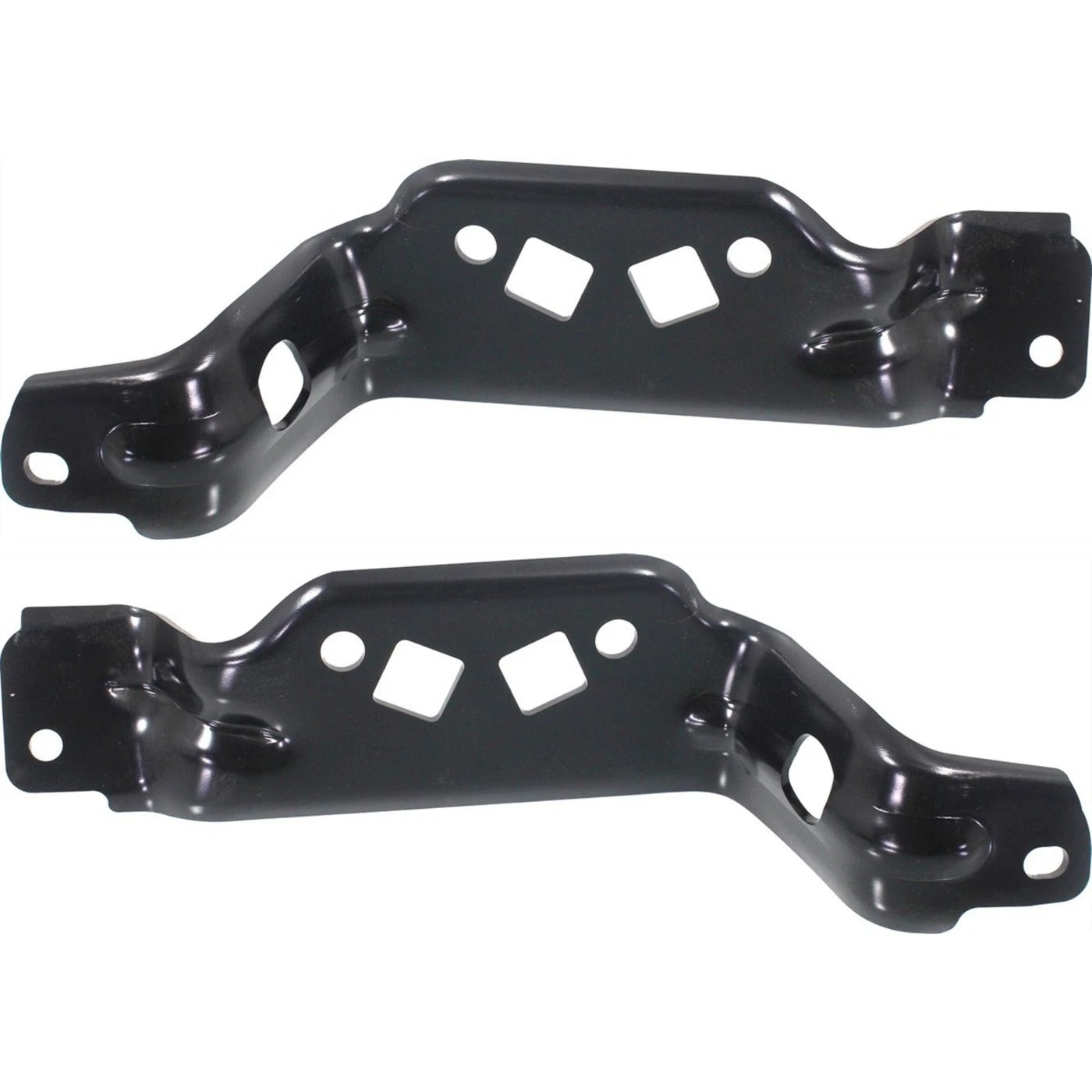 Set of 2 Bumper Bracket For Ford F-250 Super Duty 2011-2016 Front LH & RH Outer FO1067186, FO1066186