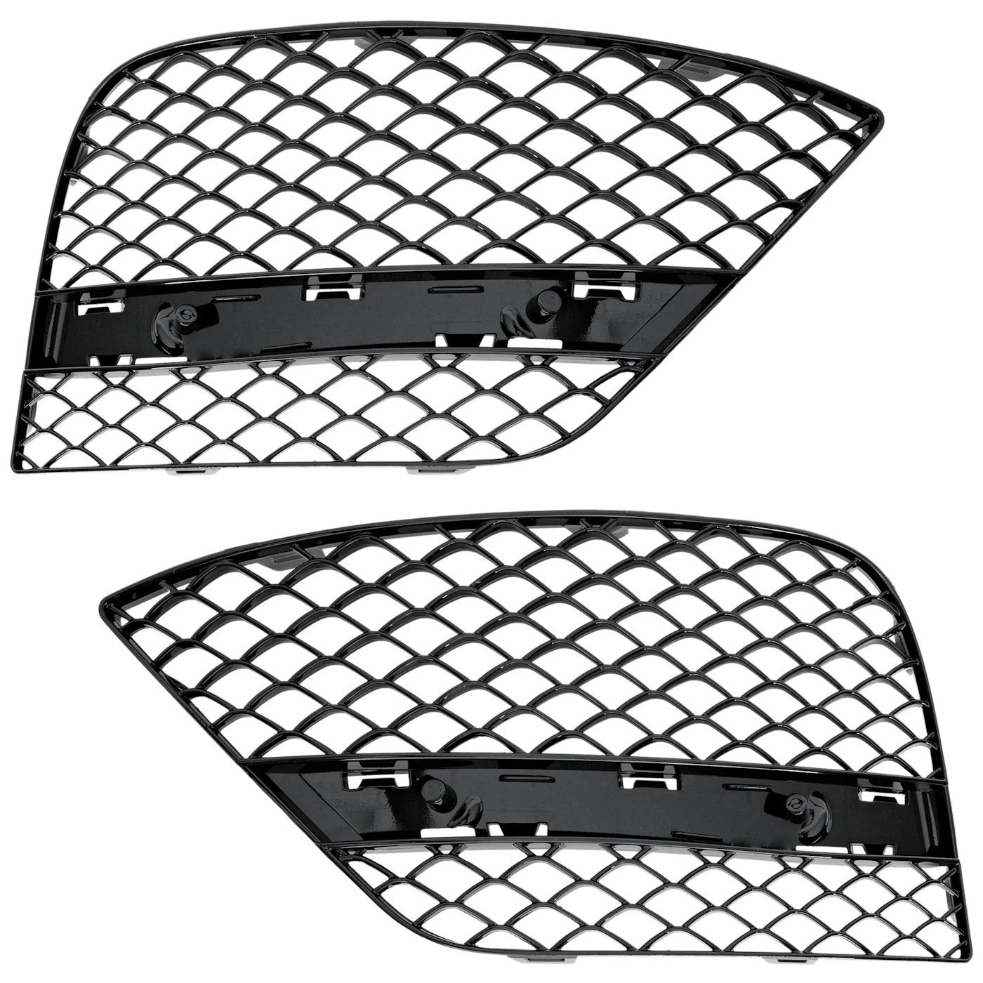 Set of 2 Bumper Face Bar Grilles Driver & Passenger Side for MB Mercedes Pair