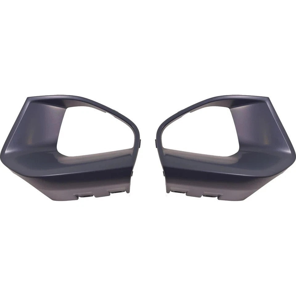 Set of 2 Fog Light Trims Drivin Lamp Black for 330 Front Driver & Passenger Side BM1039220 BM1038220