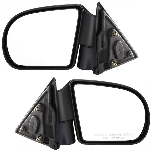 Set of 2 Mirrors Driver & Passenger Side for Chevy Olds S10 Pickup Blazer Pair