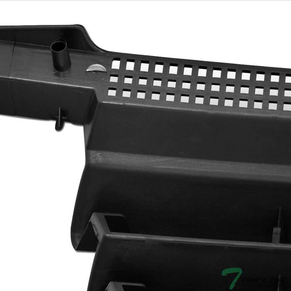 Topline For 1999-2005 Jetta Mk4 Horizontal Front Hood Bumper Grille - Matte Blk