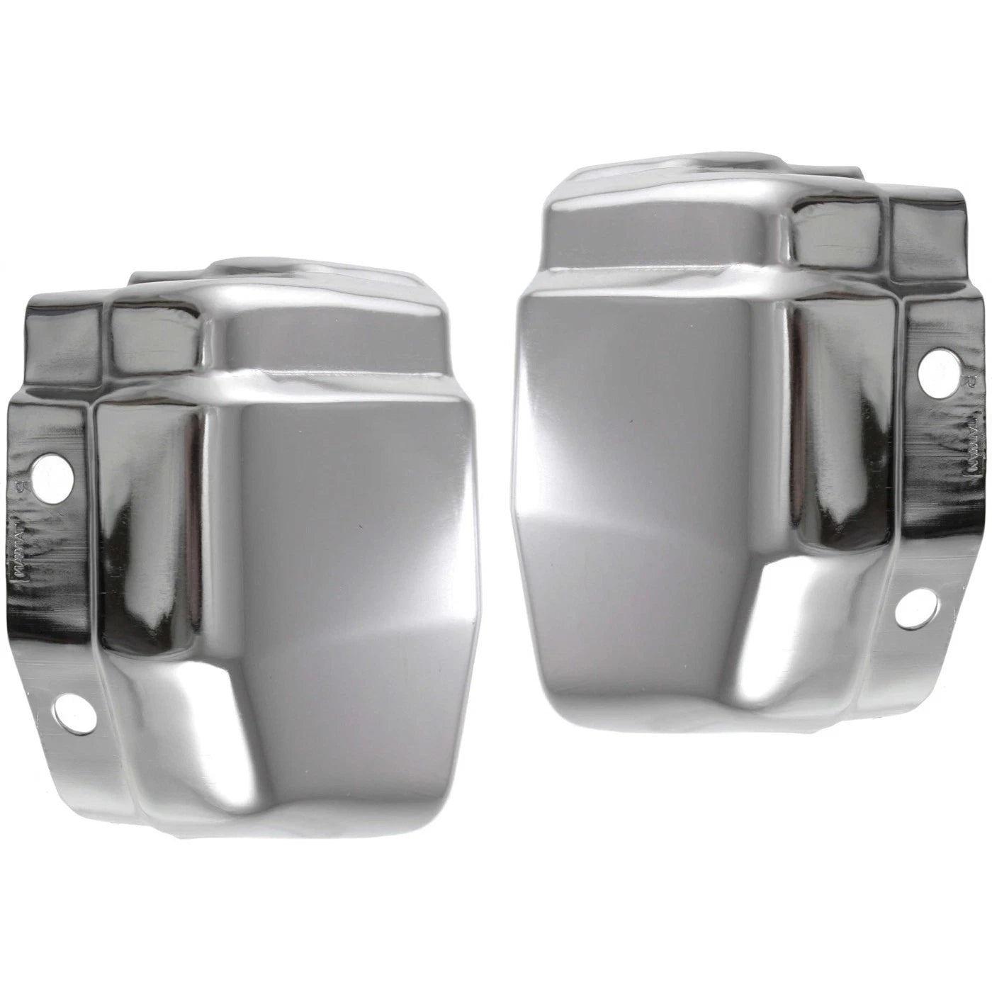 Bumper End Caps Set 6202437G00 6202537G00 For 1986-1992 Nissan D21 Chrome Front