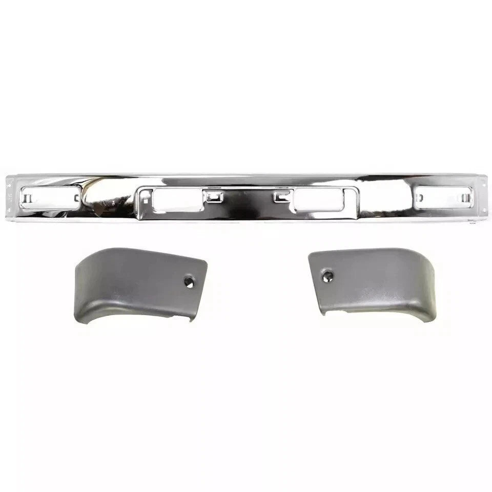 Fits 1984-1987 Toyota Pickup Front Chrome Bumper + Bumper Brackets + Bumper End