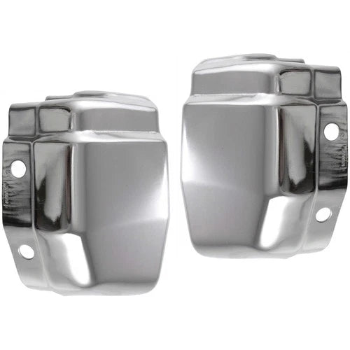 Bumper End Caps Set 6202437G00 6202537G00 For 1986-1992 Nissan D21 Chrome Front